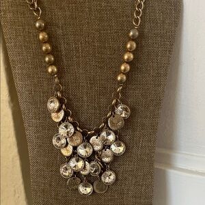 Premier Designs Gold and Silver Statement Necklace
